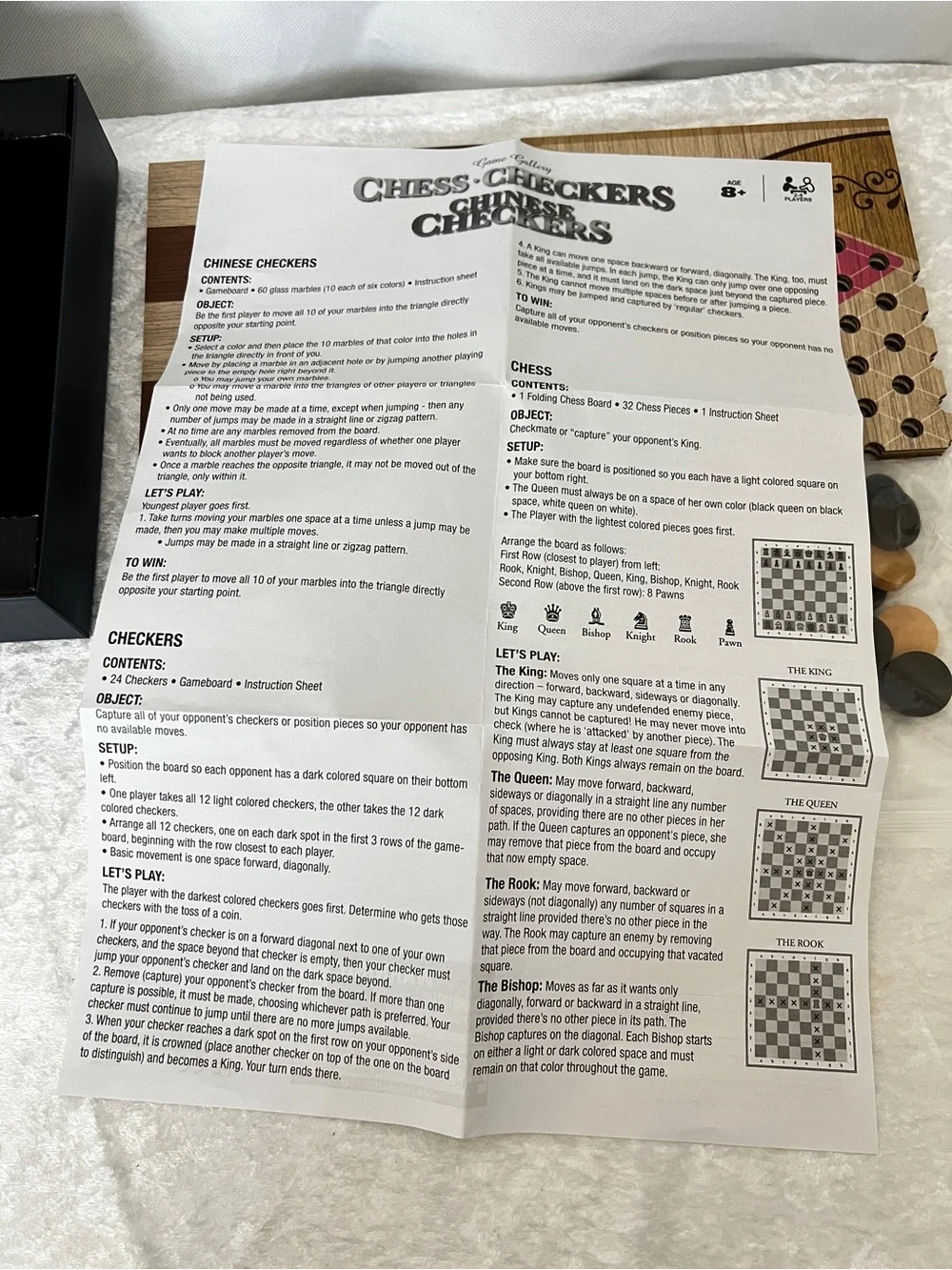 Game gallery Chess Checkers Chinese Checkers Board Game Age 8+ 2-6 Players